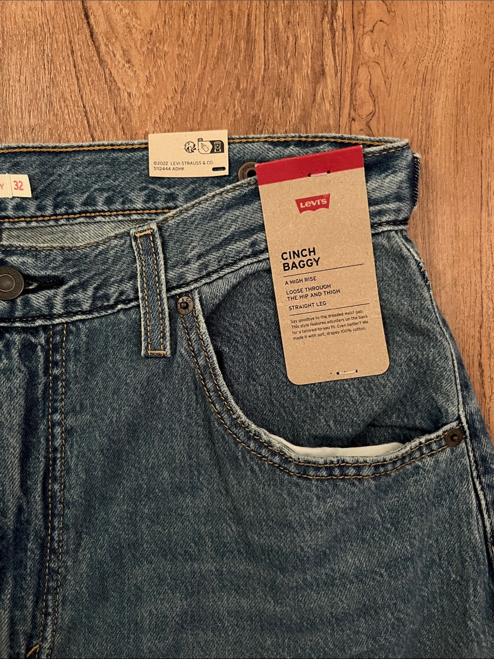 NWT Levi’s Cinch Baggy Wide Leg Jeans - Picture 6 of 15